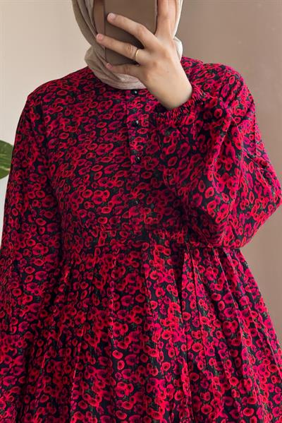 Çiçek Bahçesi Elbise - 0024