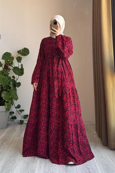 Çiçek Bahçesi Elbise - 0024