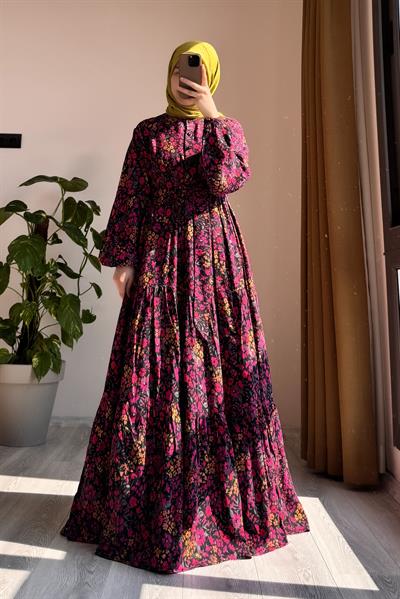 Çiçek Bahçesi Elbise - 0027