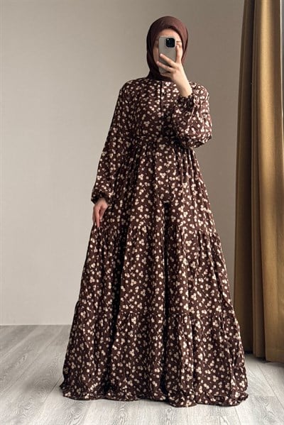 Çiçek Bahçesi Elbise - 0028
