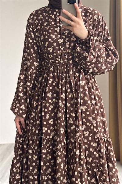 Çiçek Bahçesi Elbise - 0028