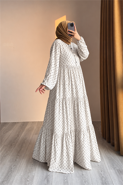 Ande Tesettür, Çiçek Bahçesi Elbise, Çiçek Bahçesi Elbise - 0034