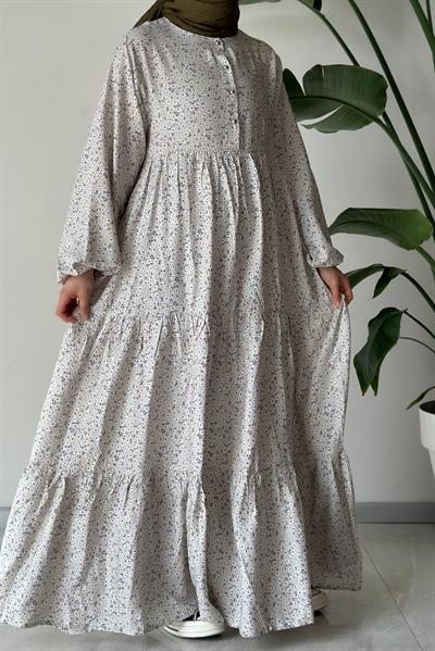 Çiçek Bahçesi Elbise - 0013