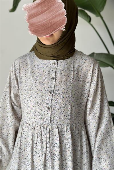Çiçek Bahçesi Elbise - 0013