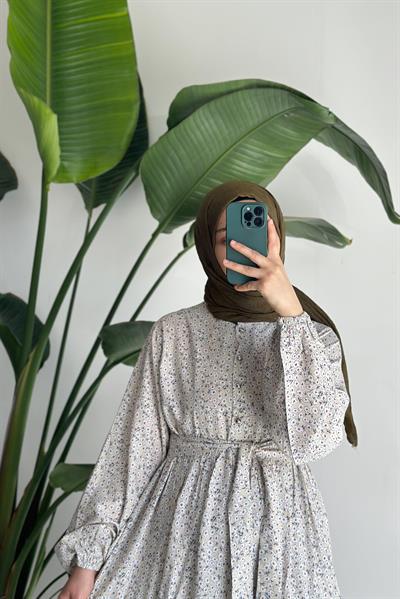 Çiçek Bahçesi Elbise - 0013