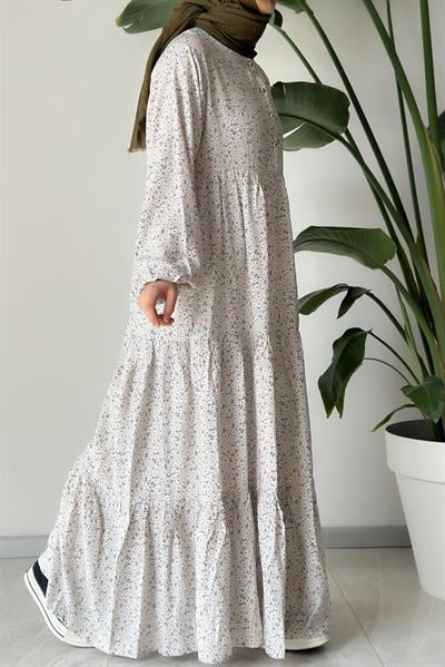 Çiçek Bahçesi Elbise - 0013