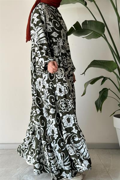 Çiçek Bahçesi Elbise - 0014