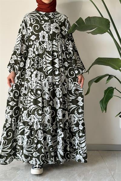 Çiçek Bahçesi Elbise - 0014