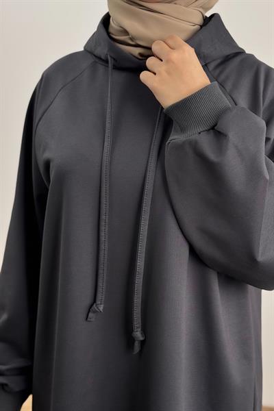 Classic Uzun Tunik - Antrasit