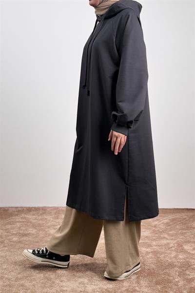 Classic Uzun Tunik - Antrasit