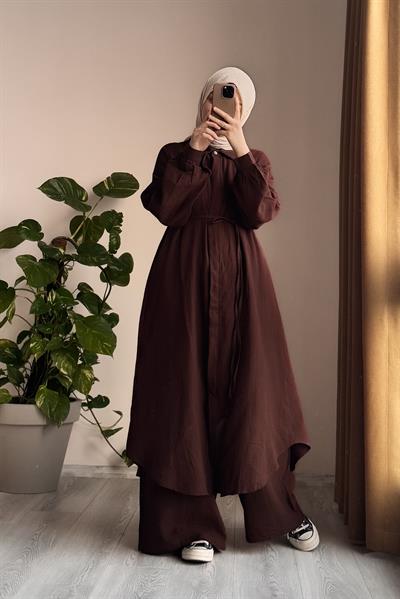 Cool Müslin Takım - Acı kahve