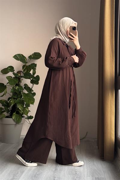 Cool Müslin Takım - Acı kahve