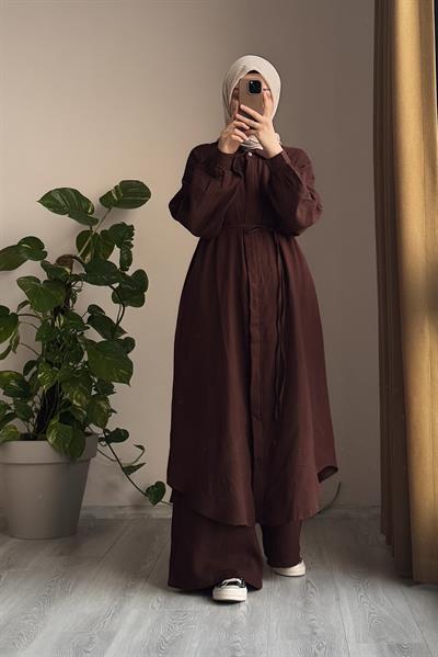 Cool Müslin Takım - Acı kahve