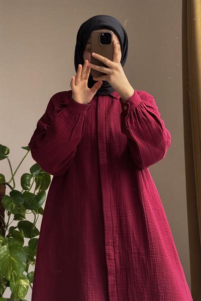 Cool Müslin Takım - Bordo