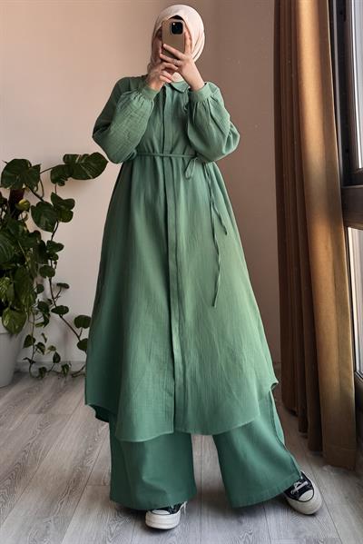 Cool Müslin Takım - Çağla yeşil