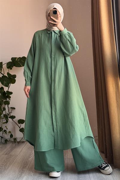 Cool Müslin Takım - Çağla yeşil