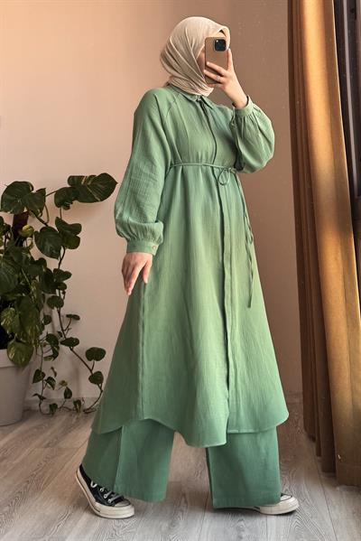 Cool Müslin Takım - Çağla yeşil