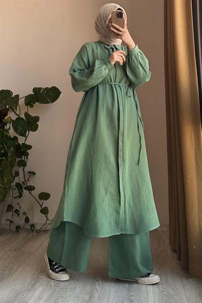 Cool Müslin Takım - Çağla yeşil