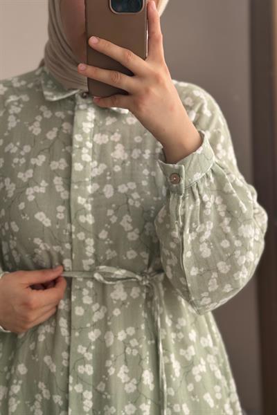 Cool Müslin Takım - Çağla desen