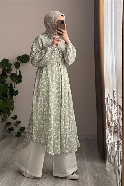 Cool Müslin Takım - Çağla desen