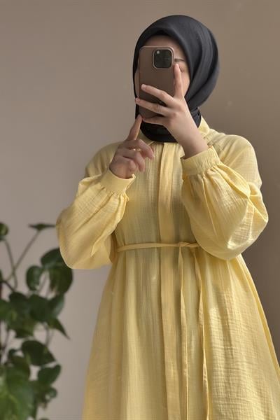 Cool Müslin Takım - Limon sarı