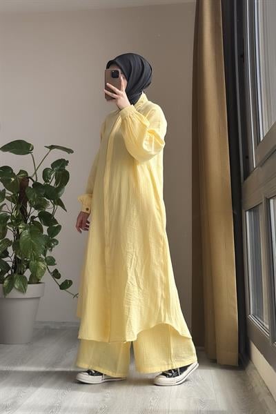 Cool Müslin Takım - Limon sarı