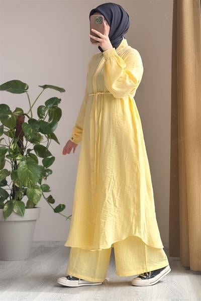 Cool Müslin Takım - Limon sarı