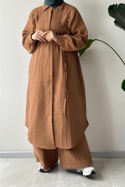 Cool Müslin Takım - Natural kiremit