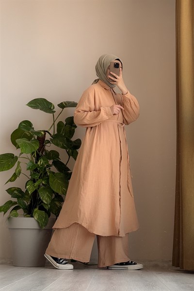 Cool Müslin Takım - Natural kiremit