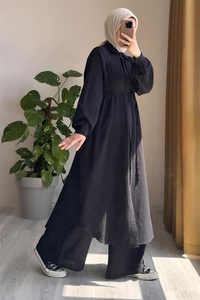 Cool Müslin Takım - Siyah