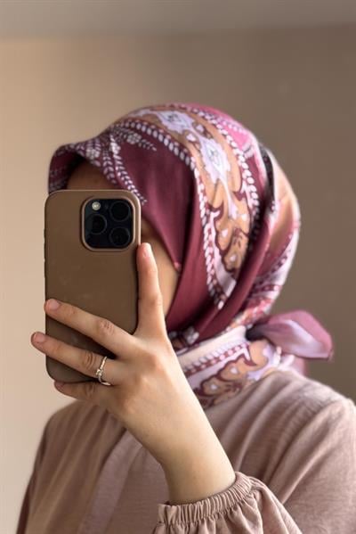 Desenli Eşarp - 0010