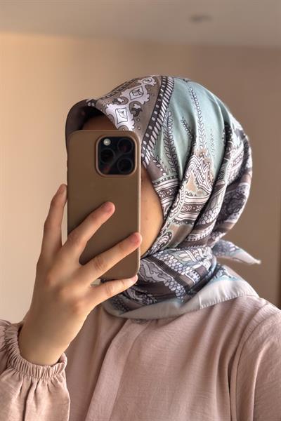 Desenli Eşarp - 0011