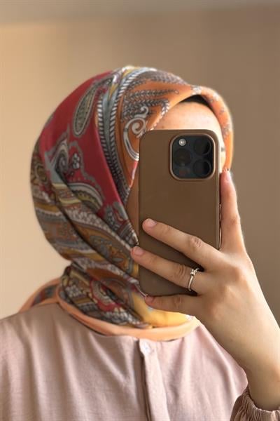 Desenli Eşarp - 0012