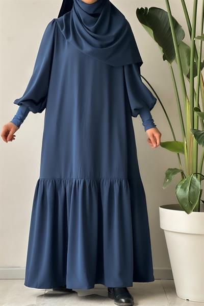 Ela Elbise - İndigo mavi