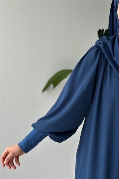 Ela Elbise - İndigo mavi