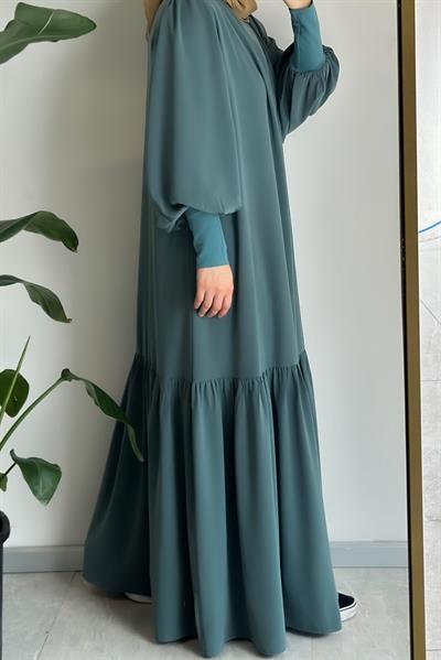 Ela Elbise - Mint yeşil