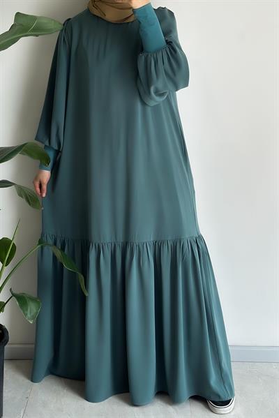 Ela Elbise - Mint yeşil