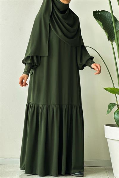 Ela Elbise - Zümrüt yeşil