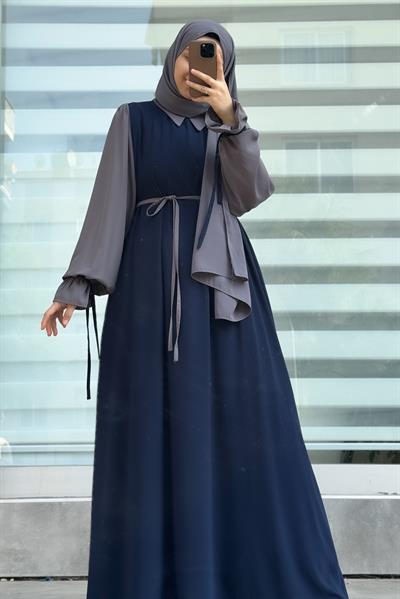 Ganimet Elbise - Lacivert