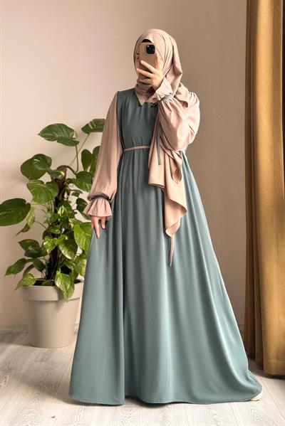 Ganimet Elbise - Mint yeşil