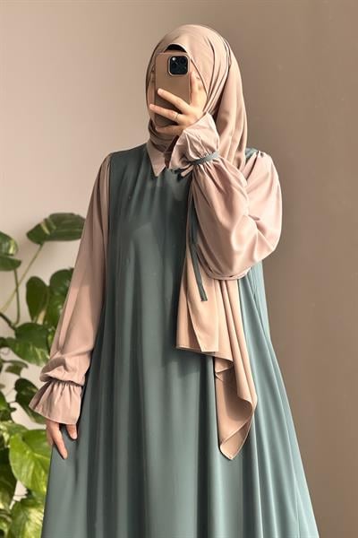 Ganimet Elbise - Mint yeşil