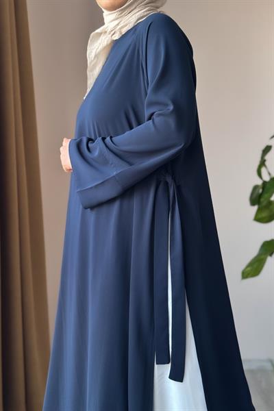 Garni Elbiseli Takım - Lacivert/ Ekru