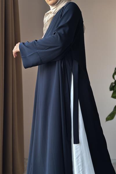 Garni Elbiseli Takım - Siyah/ Ekru