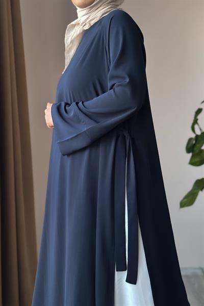 Garni Elbiseli Takım - Siyah/ Ekru