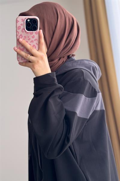 Garnili Sweat Takım - Siyah/ Gri
