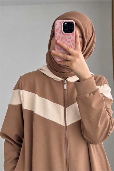 Garnili Sweat Takım - Vizon/ Bej