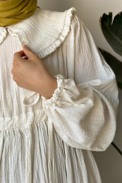 Gülbeşeker Elbise - Bej