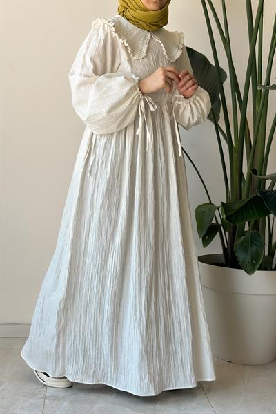 Gülbeşeker Elbise - Bej