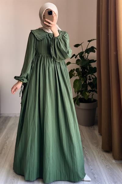 Gülbeşeker Elbise - Çağla yeşil