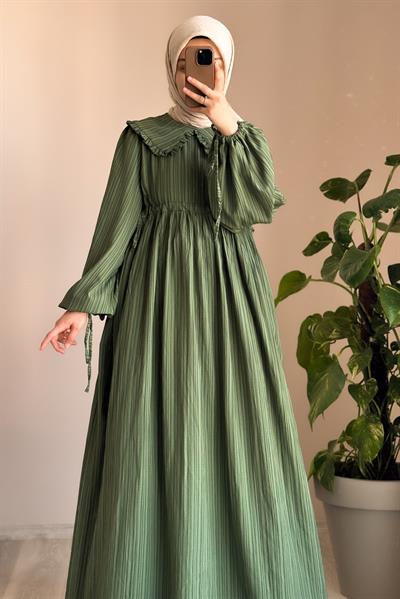 Gülbeşeker Elbise - Çağla yeşil